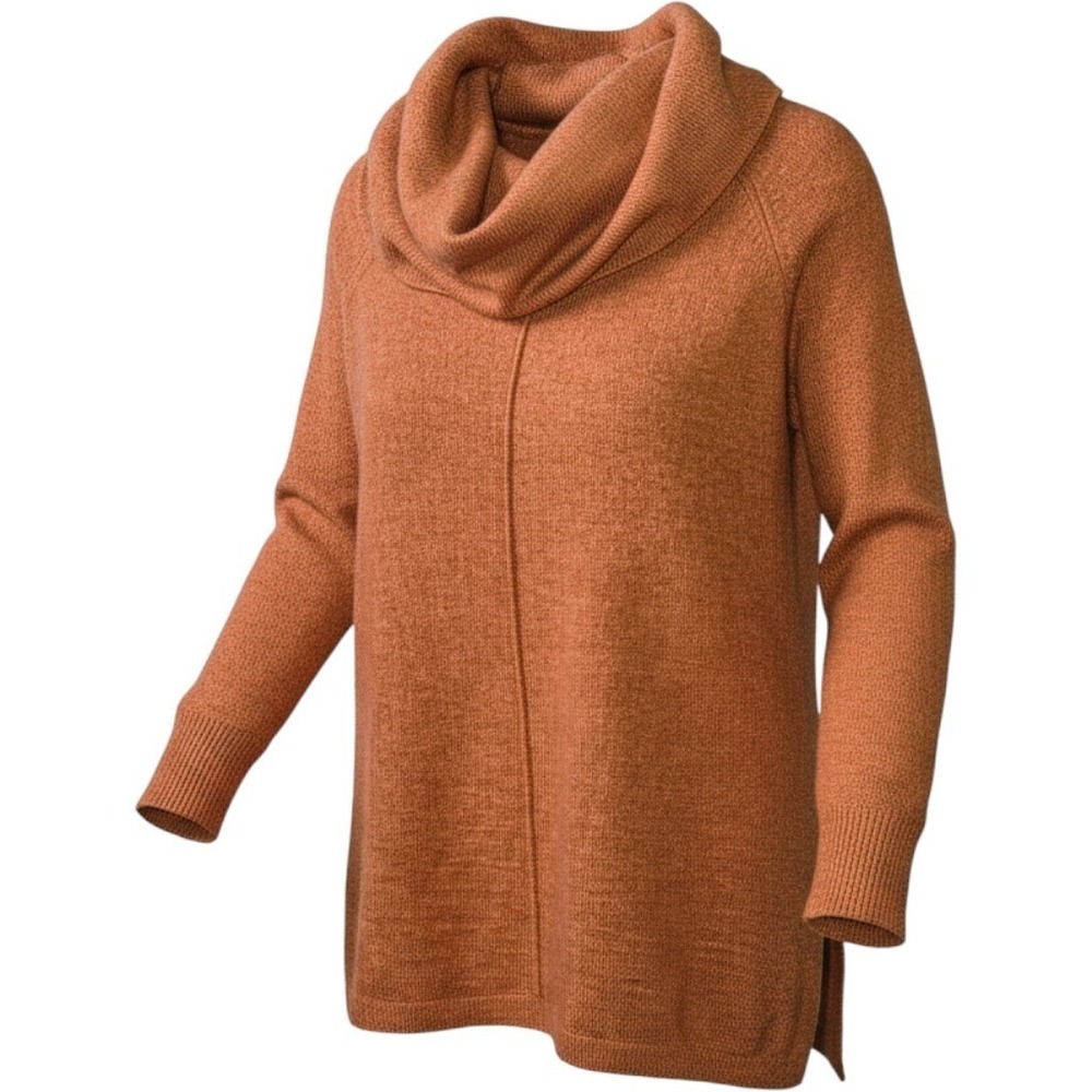 Jessica Simpson Brown Cowl Neck Pullover Sweater Pockets Plus 1X Knit Blend